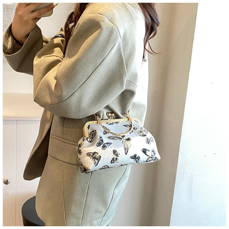 Butterfly Embroidered Clutch