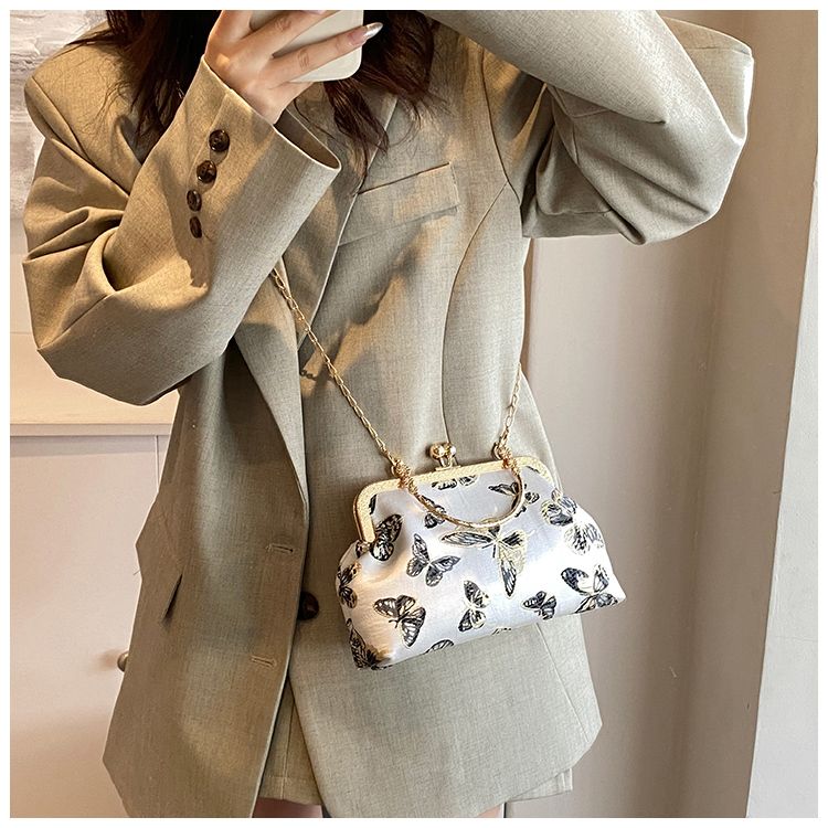 Butterfly Embroidered Clutch