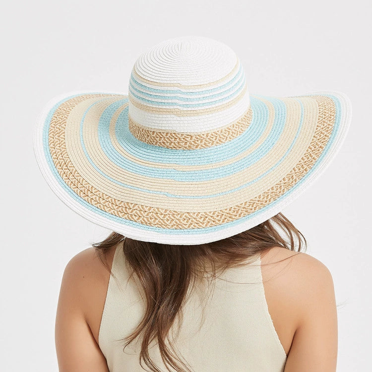 Wide Brimmed Sun Raffia Beach Hat